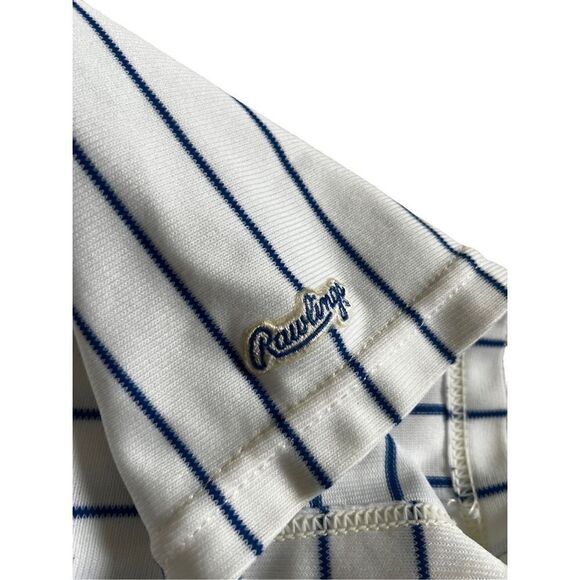 VINTAGE 80s 90 Shirt Womens Short Sleeve Baseball PV 7. Made in USA - Picture 3 of 9